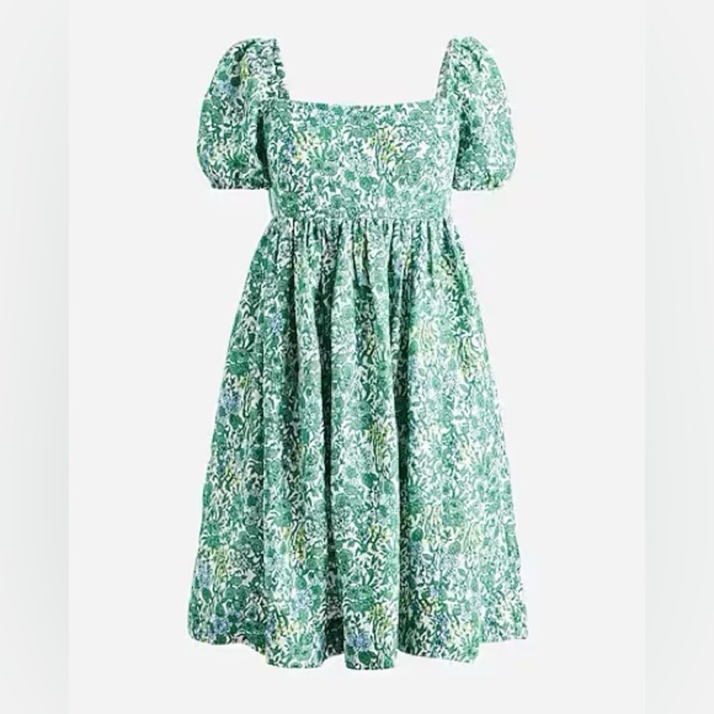 NEW J Crew Linen-cupro mini dress in valletta paisley